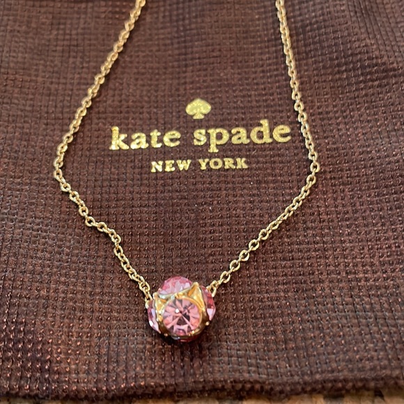 Kate Spade Pink Stone Necklace 